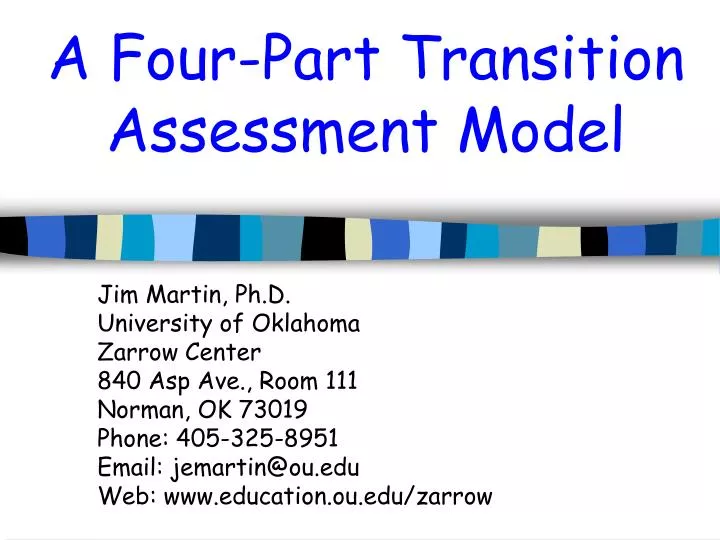 a four part transition assessment model