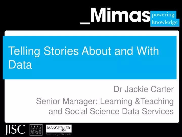 telling stories about and with data