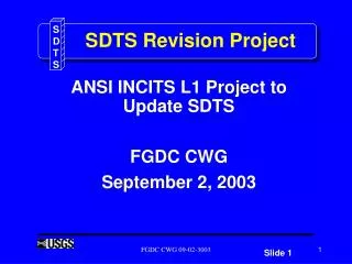 SDTS Revision Project