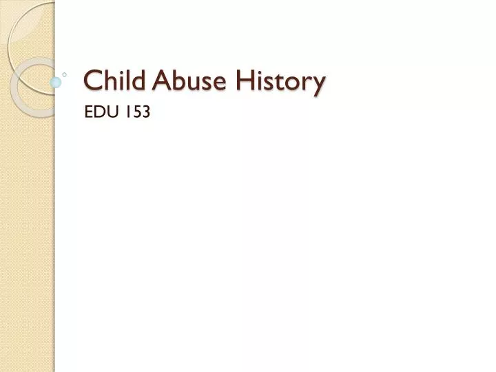 child abuse history