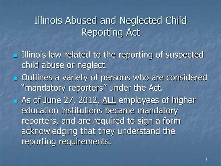 illinois abused and neglected child reporting act