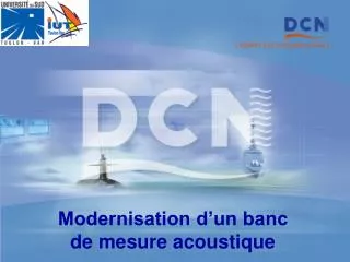 modernisation d un banc de mesure acoustique