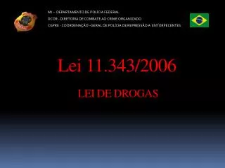 lei 11 343 2006 lei de drogas