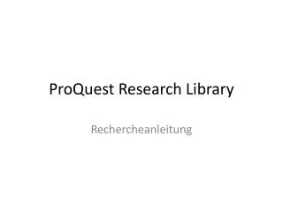 proquest research library