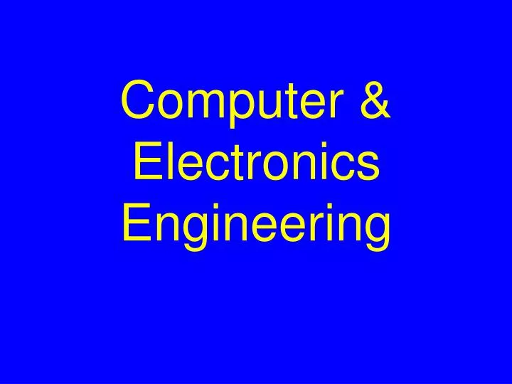 computer electronics engineering