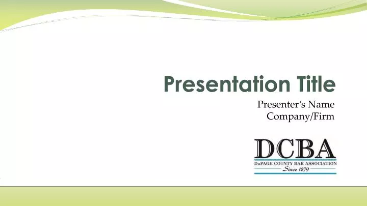 presentation title