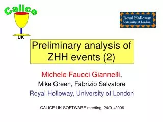 Preliminary analysis of ZHH events (2)