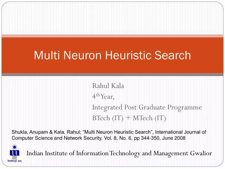 multi neuron heuristic search