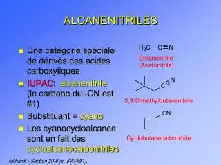alcanenitriles