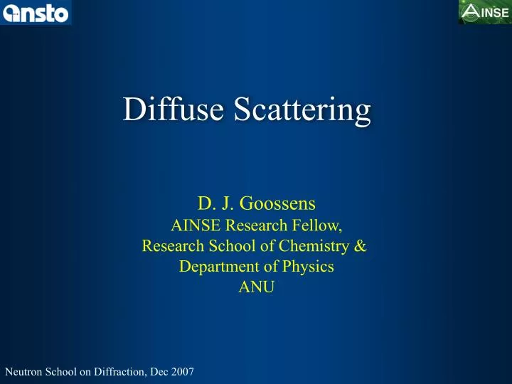 diffuse scattering