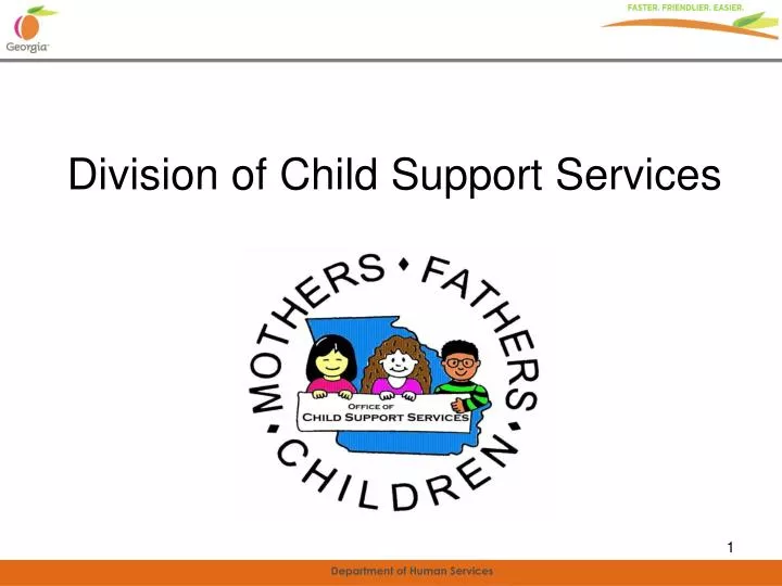 division of child support services
