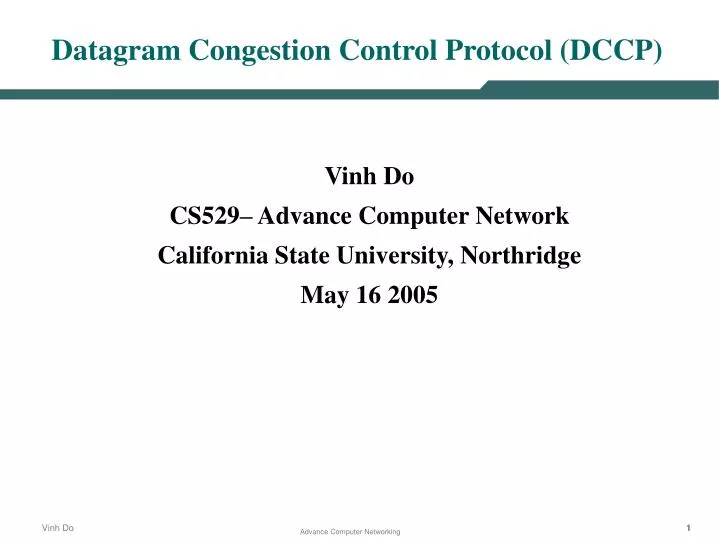 datagram congestion control protocol dccp