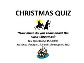 CHRISTMAS QUIZ