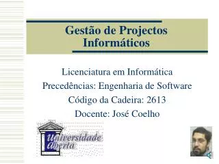 gest o de projectos inform ticos
