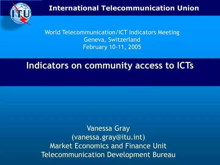 indicators on community access to icts