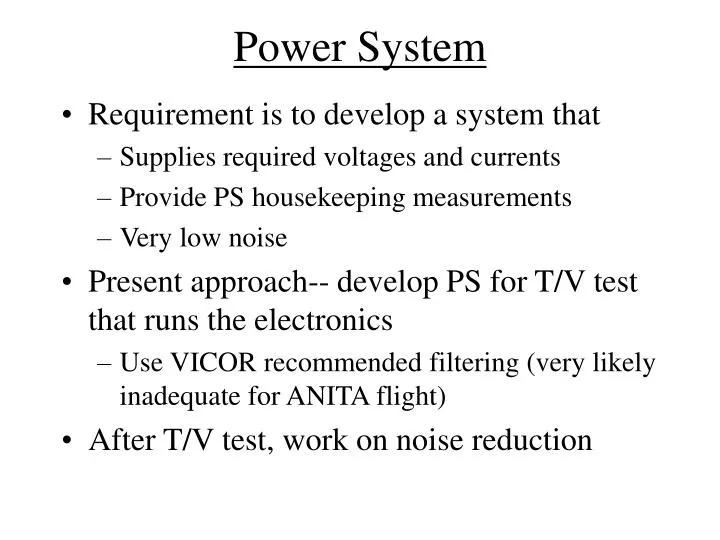 power system
