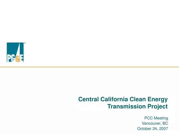central california clean energy transmission project