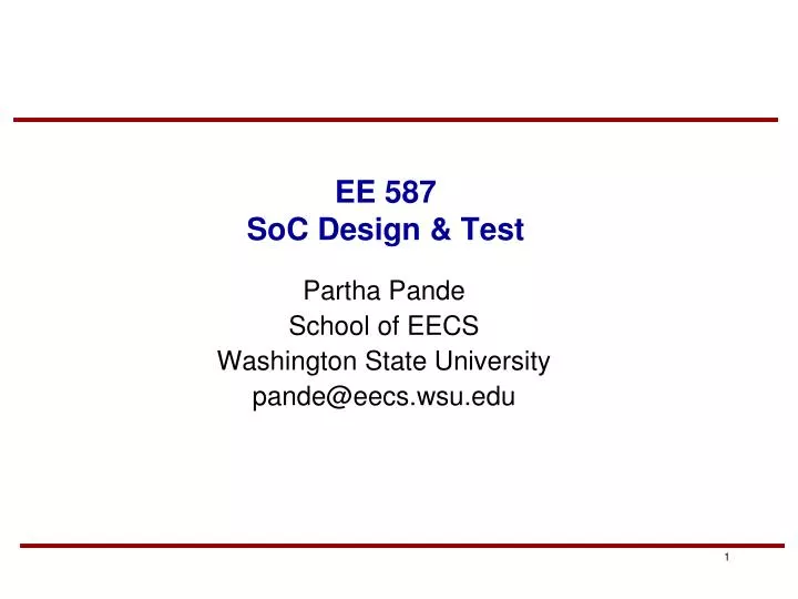 ee 587 soc design test