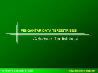 pengantar data terdistribusi