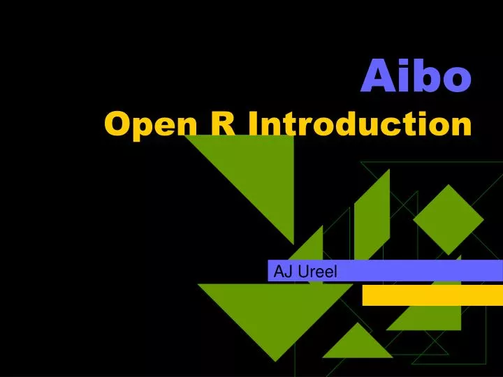 aibo open r introduction