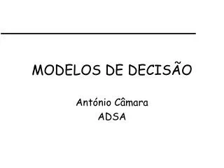 modelos de decis o