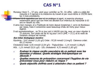 cas n 1