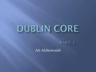 Dublin COre