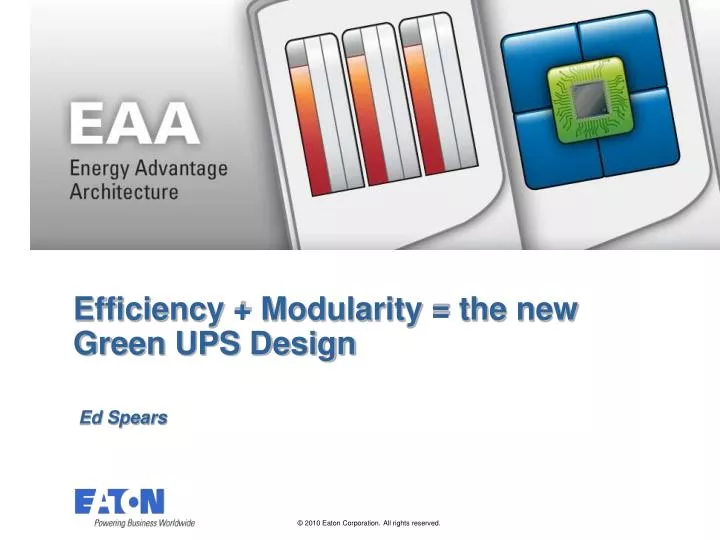 efficiency modularity the new green ups design