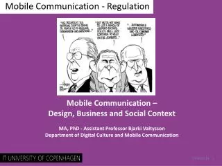 Mobile Communication - Regulation