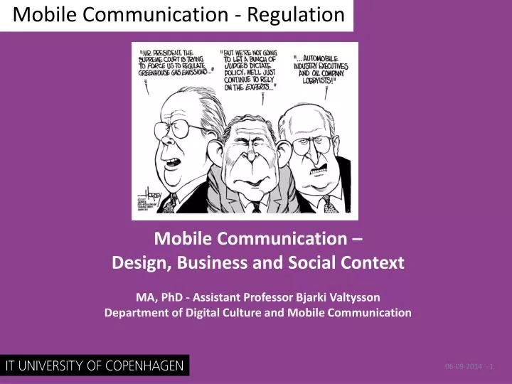 mobile communication regulation