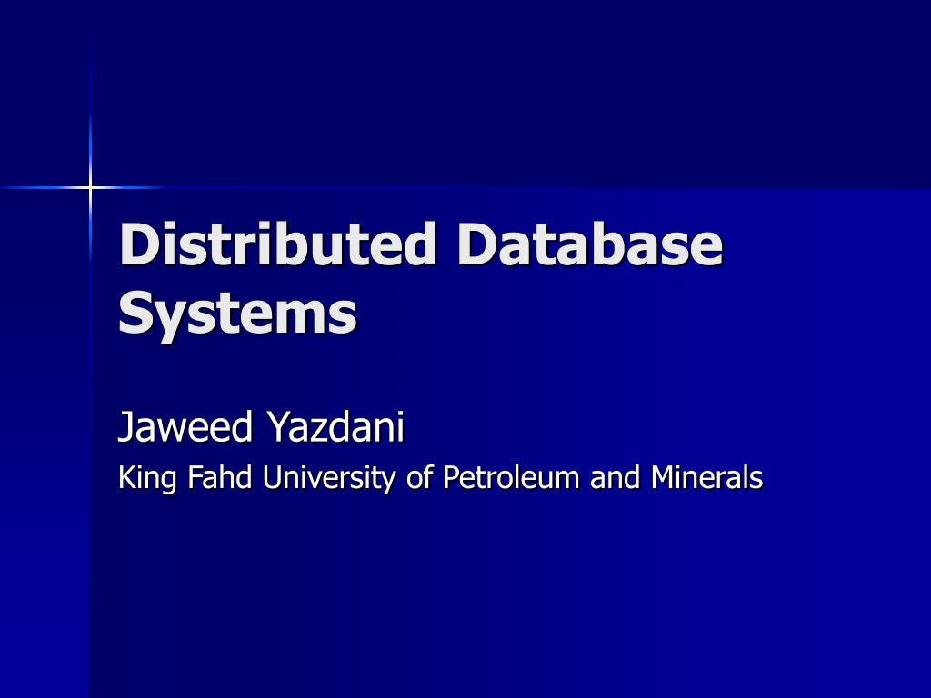 PPT - Distributed Database Systems PowerPoint Presentation, free ...