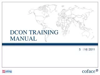 DCON TRAINING MANUAL