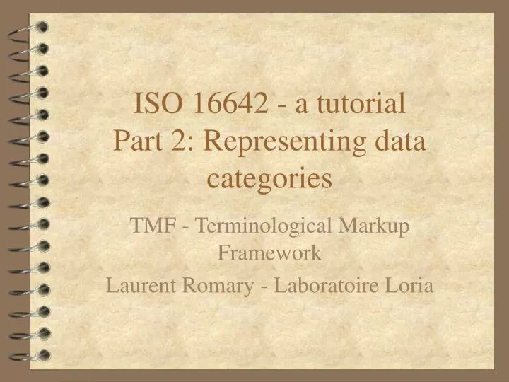 iso 16642 a tutorial part 2 representing data categories