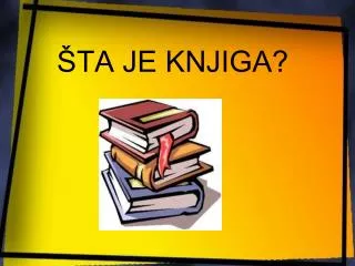 ta je knjiga