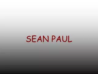 sean paul