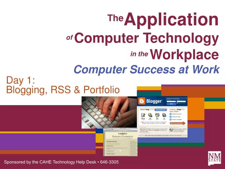 the application of computer technology in the workplace computer success at work