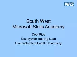 South West Microsoft Skills Academy