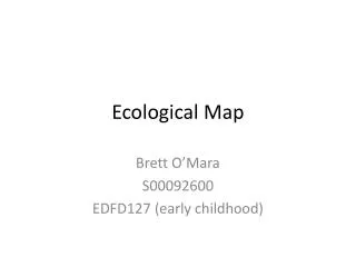 Ecological Map