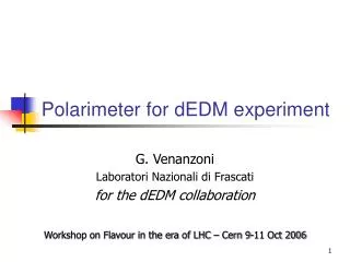 Polarimeter for dEDM experiment