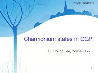 Charmonium states in QGP
