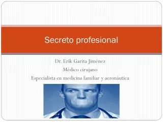 secreto profesional