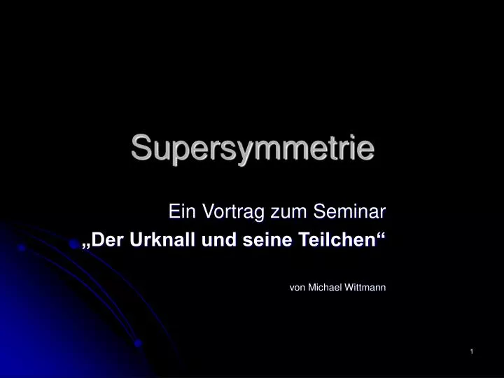 supersymmetrie