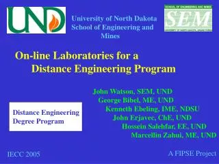 University of North Dakota School of Engineering and Mines