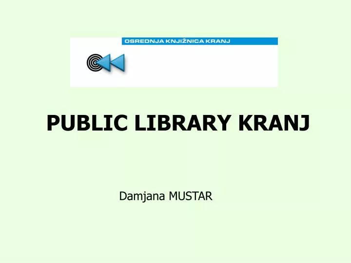 public library kranj