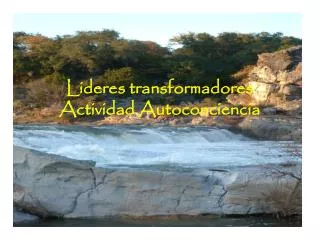 lideres transformadores actividad autoconciencia