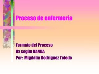 proceso de enfermer a