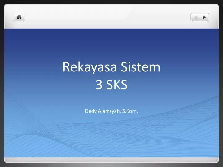 rekayasa sistem 3 sks