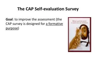 The CAP Self-evaluation Survey