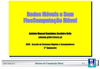 redes m veis e sem fioscomputa o m vel