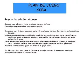 plan de juego ccba